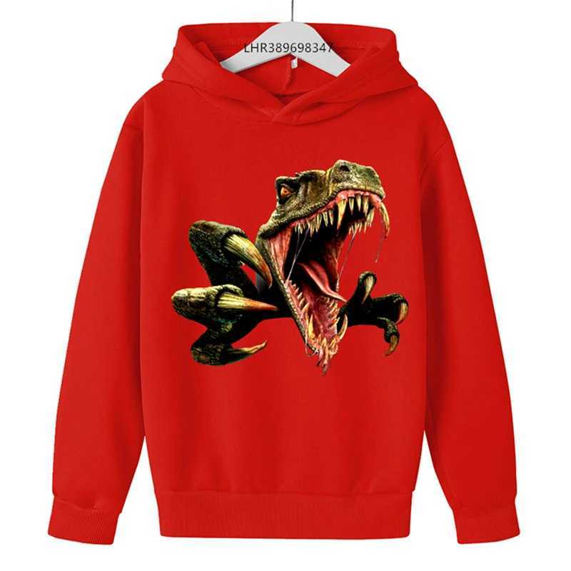 Autumn Winter Dinosaur Hoodie Clothing Suitable for ages 3-12 Boys Girls leisure Sweatshirt Childrens coat Children SportswearY240814