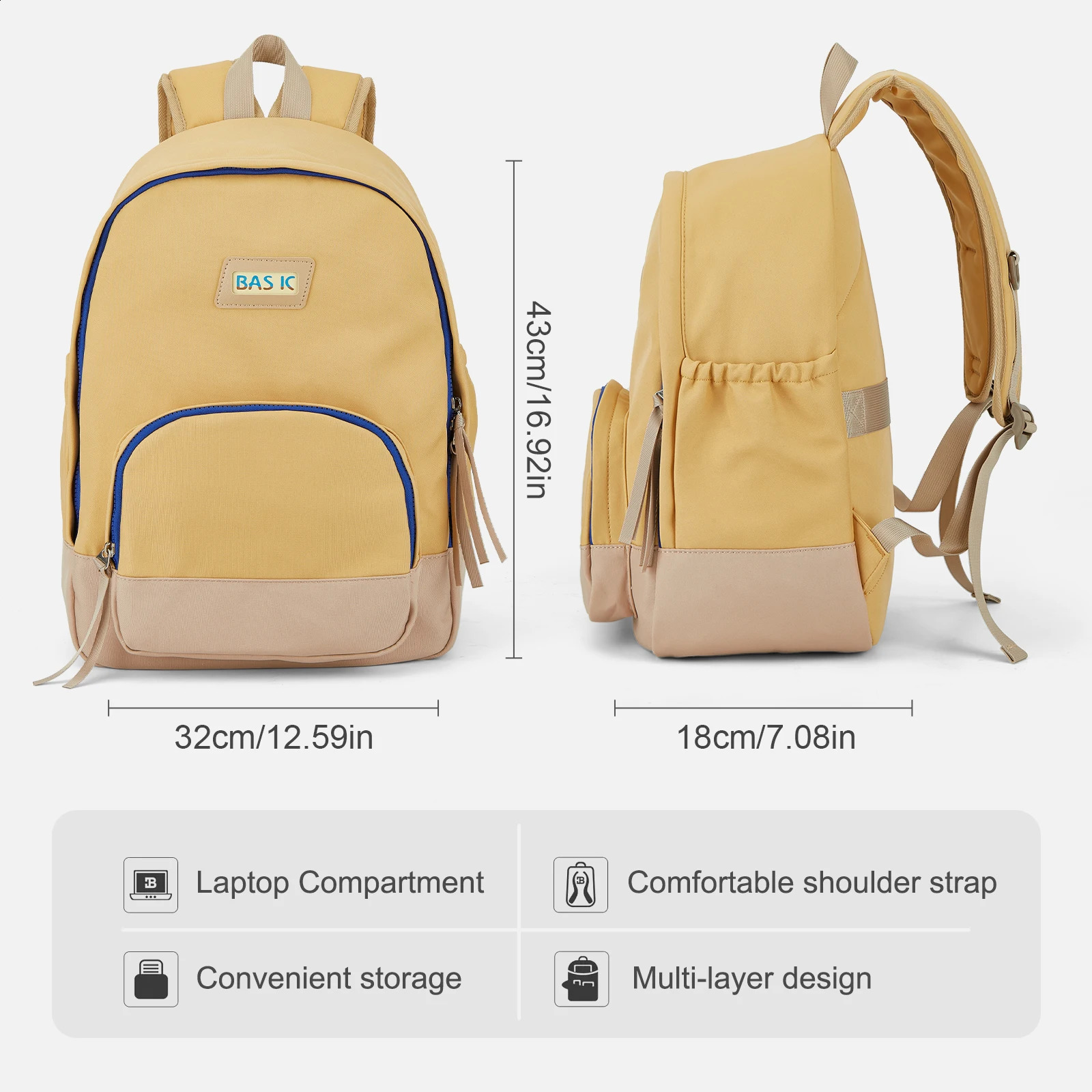 Fashion Big Student School Backpack School Bag High Capacity Women Laptop Backpack Female Cute Leisure Travel Mochila 240813