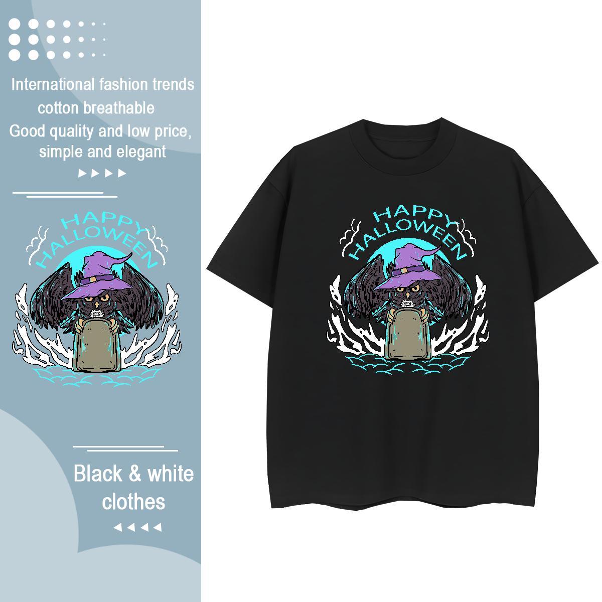 Cool T Shirts Men eagle Short Sleeve O-Neck Casual Daily Wear Oversized 230g Cotton Men Tshirts Fashion Tops