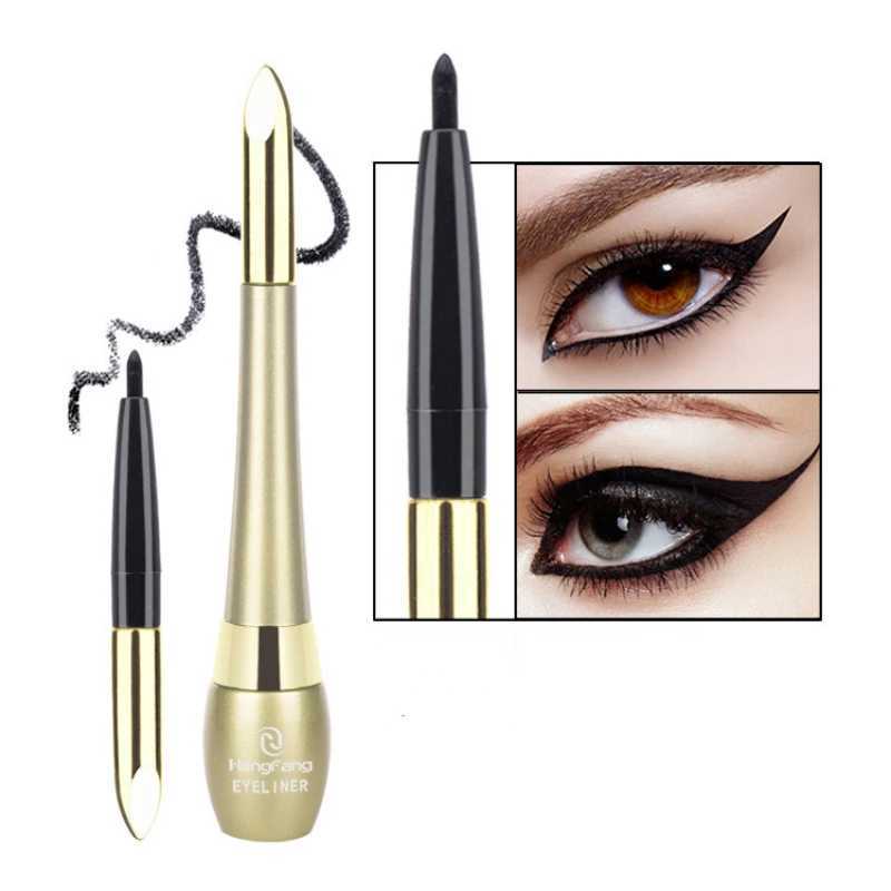 Black Quick-drying Eyeliner 2 in 1 Waterproof Eyeliner Eyebrow pencil Long Lasting Smooth Pencil Not Blooming EyeMakeup Cosmetic Y240813
