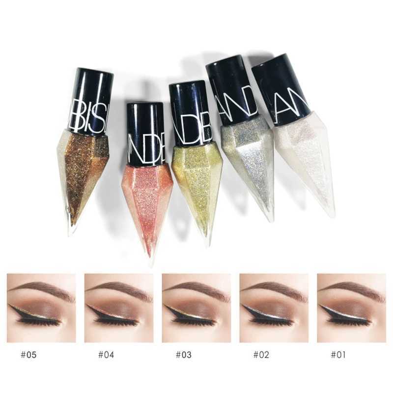 New Professional Shiny Eye Liners Cosmetics for Women Pigment Silver Rose Gold Color Liquid Glitter Eyeliner Cheap Makeup Y240813