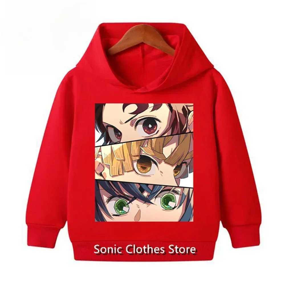 Anime Demon Slayer Kimetsu no Yaiba 3D Printed Hoodies Fashion KidsHoodie Harajuku Sweatshirts Boys Girls Tracksuits ClothesY240814