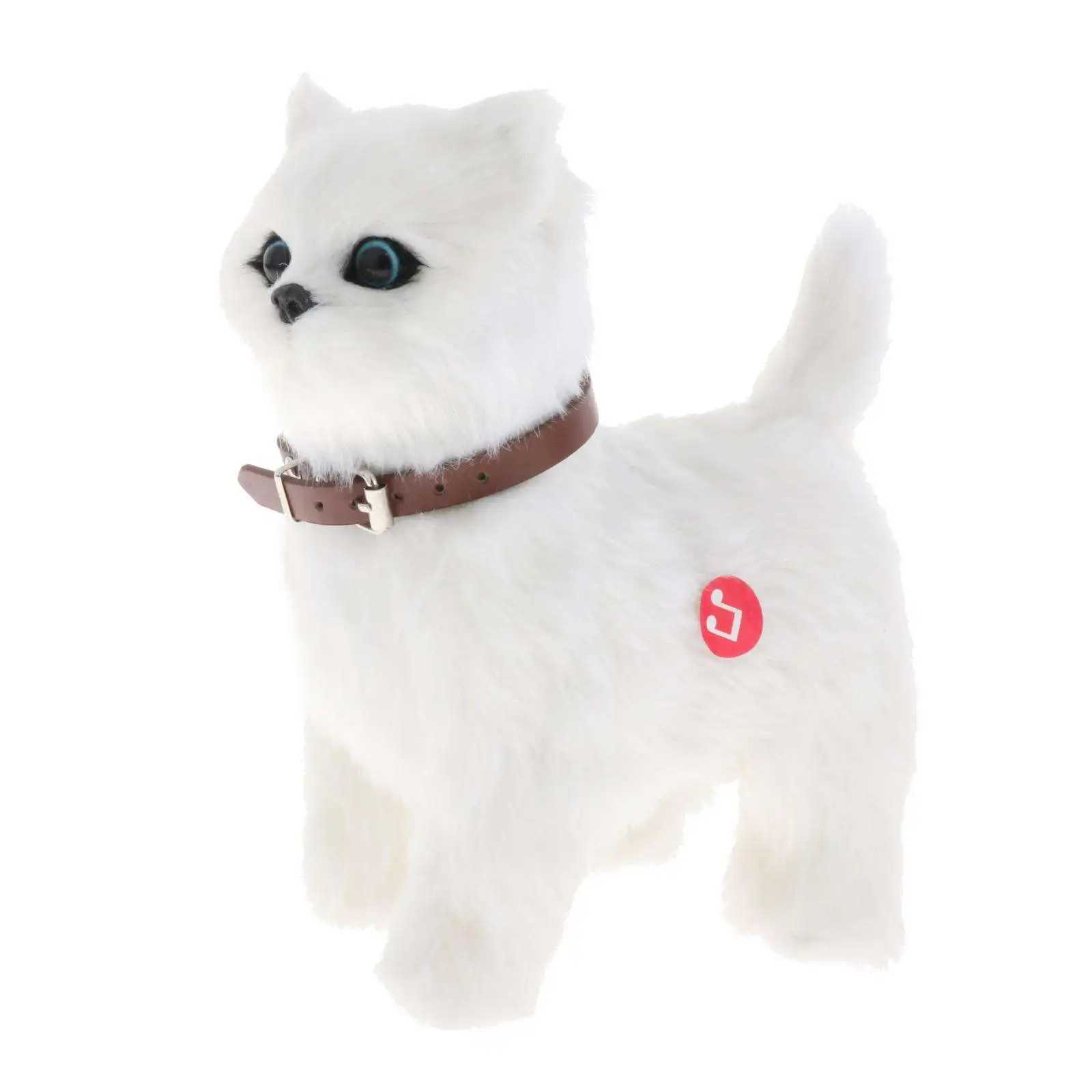 Plush Electronic Pet Cat Educational Figures Early Learning Walking Toy for Xmas Present Children Toys Baby Boys Girls Age 3+ Y240814