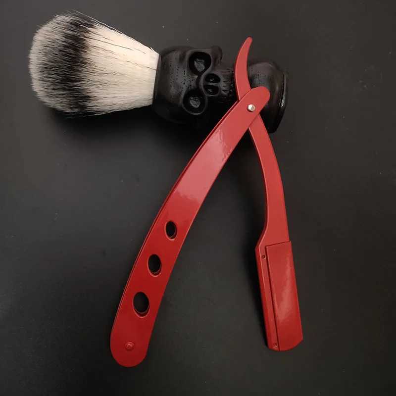 Barbershop Mens Shaver Straight Edge Barber Razor Knives Manual Beard Shaving And Care Replaceable Blades Shavette For MenM240814
