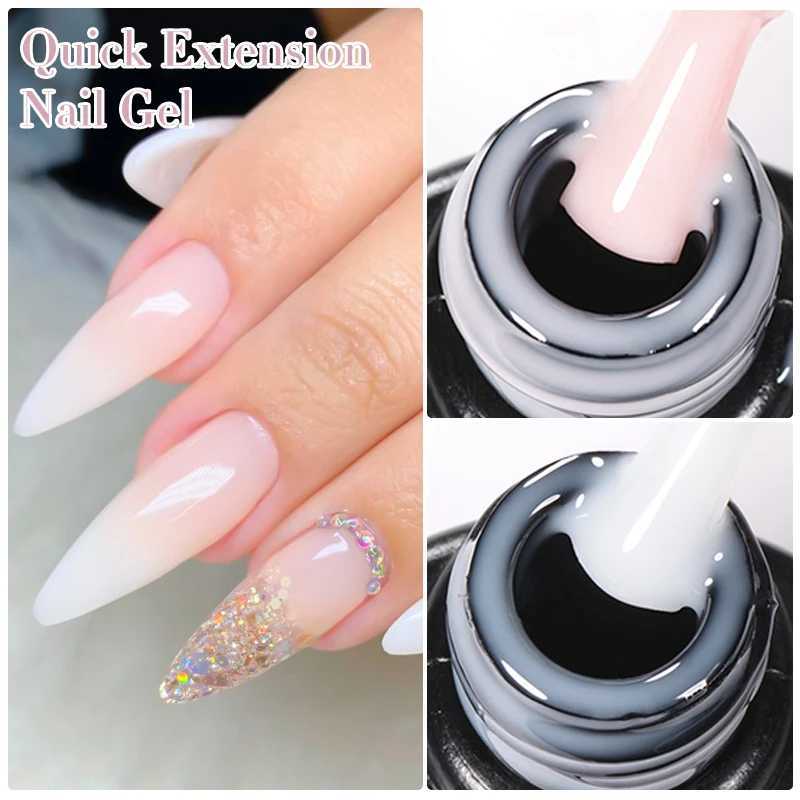 Mtssii 7ml Milky White Quick Extension Gel Nail Polish Nude Construct Hard Gel Semi Permanent Acrylic Extension Nail Art VarnishM240814