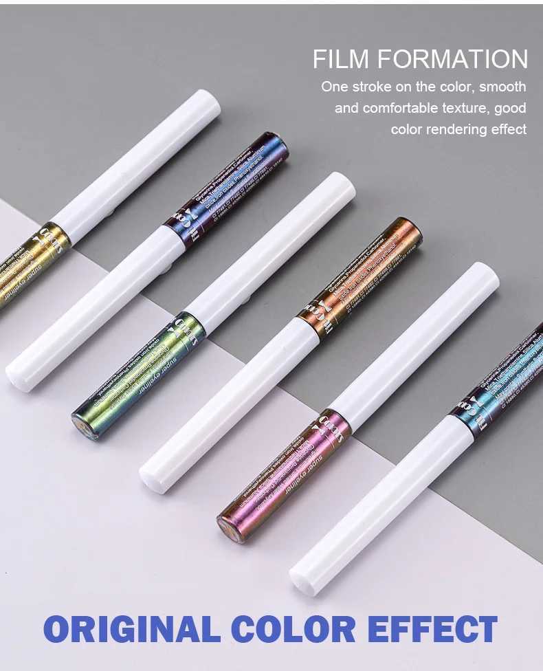 Fit Colors Optical Chameleon Liquid Eyeliner Lasting Easy Color Anti-Sweat Light Change Color Stage Set Pearl Liquid Eyeliner Y240813