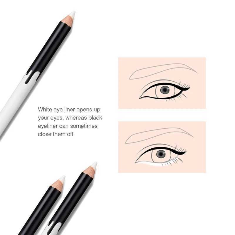 White Eyeliner Easy To Wear Lying Silkworm Highlighting Pen Long-Lasting Waterproof Brightening Eye Liner Pencil Eye Makeup Tool Y240813
