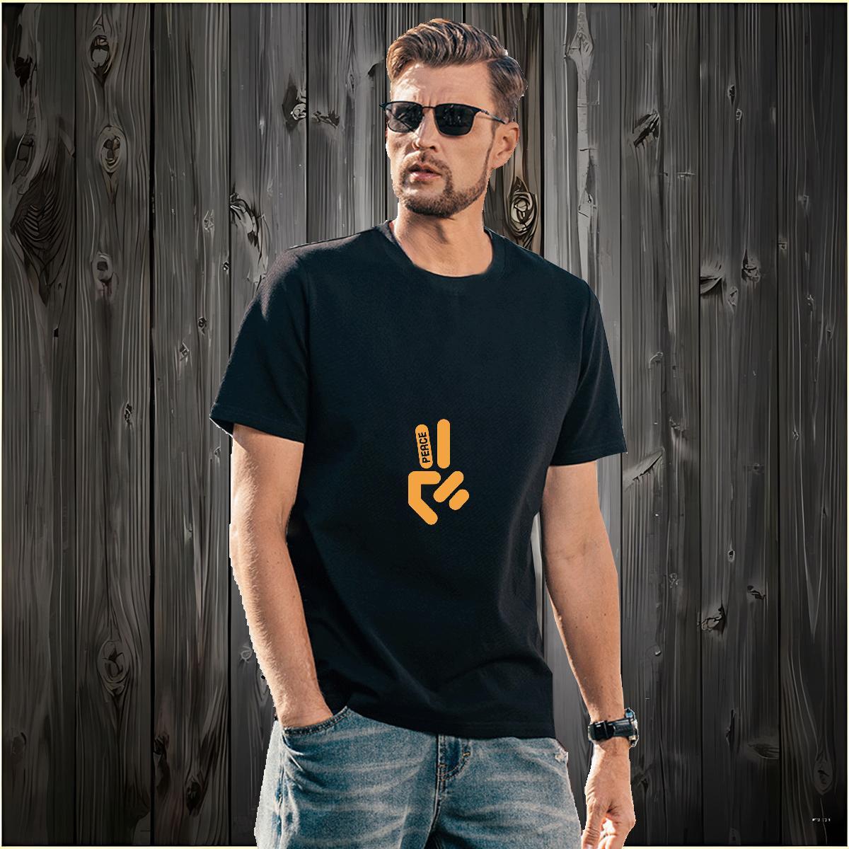 T-Shirts for Men 230g Pure Cotton hands Daily Wear Short Sleeve O-Neck Black Oversized Couples T Shirts Fashion Popular Tops Tees
