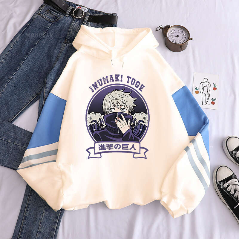 Jujutsu Anime Kaisen Hoodies Men Women Plus Size Casual Pullover Autumn Winter Long Sleves Fleece Warm Hooded Sweatshirts