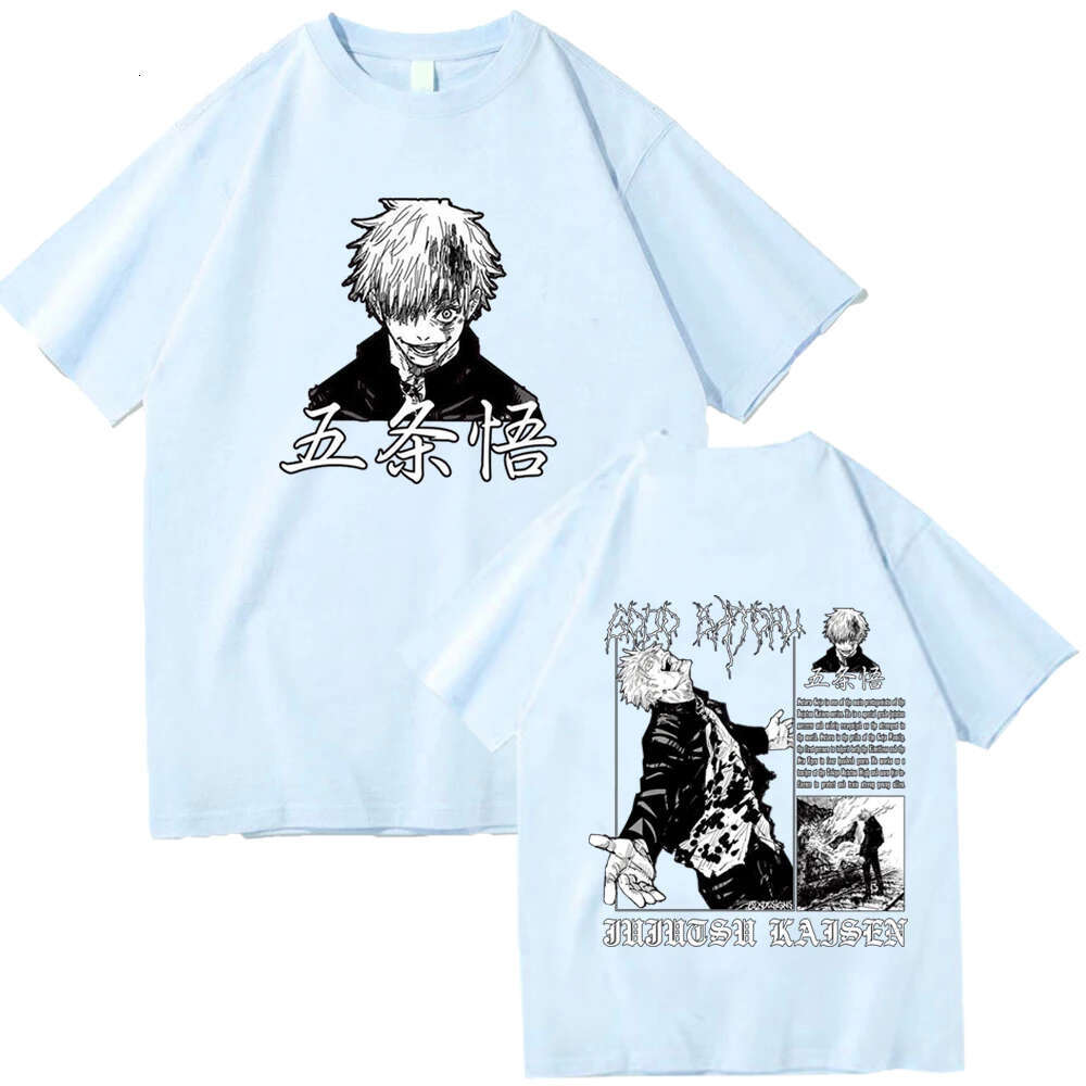 Jujutsu Anime Kaisen T Shirt Satoru Gojo Graphic Printed T-shirt Haruku Hot Manga Men Women Plus Size Prevalent Tshirts -shirt shirts
