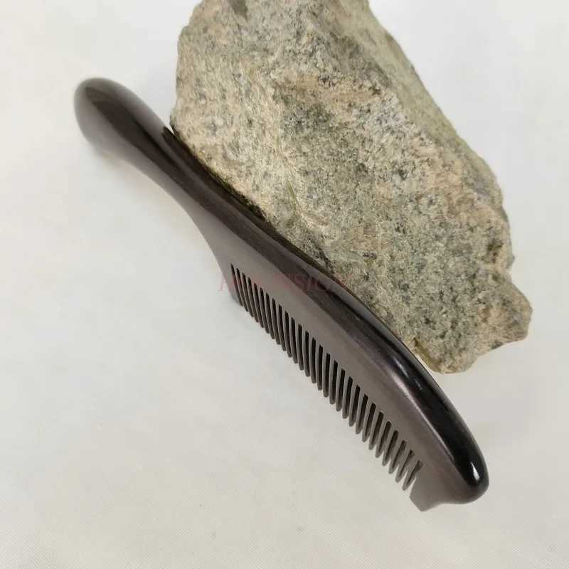 Natural authentic ebony comb with rosewood and red sandalwood fragrance suitable for preventing long hair and static hair loss in both men and women a