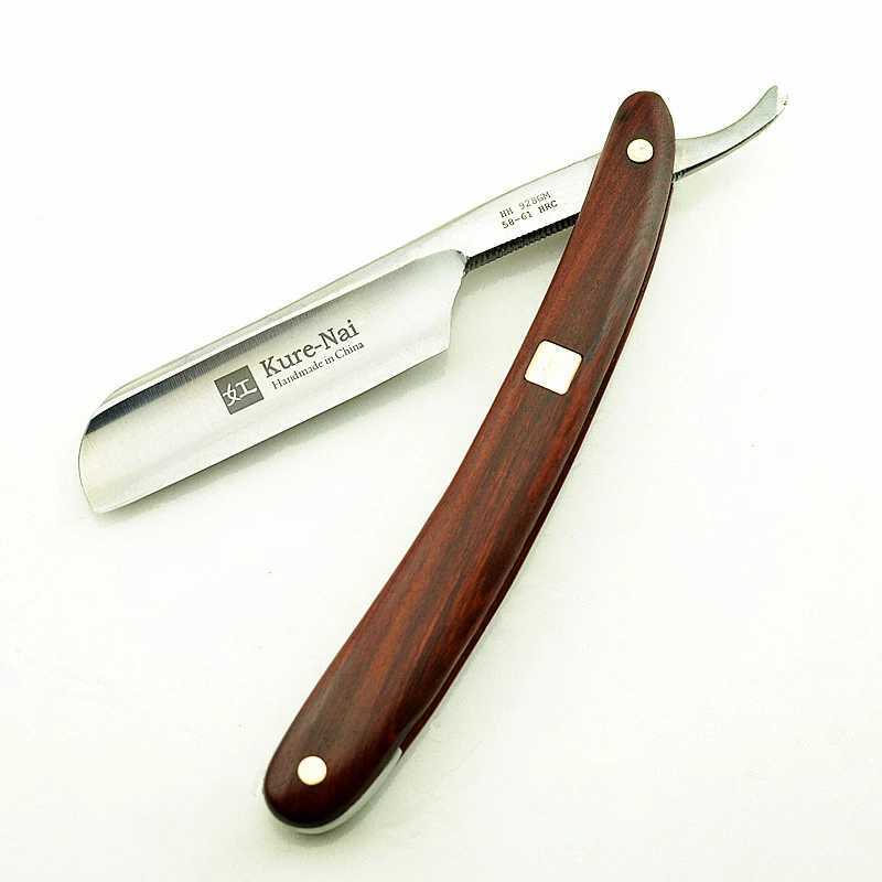 4pcs/Set Barber Shop Manual Razor Shaving Tools Sandalwood Handle S45C Carbon Steel Blade Straight Shaver Razor G1123M240814