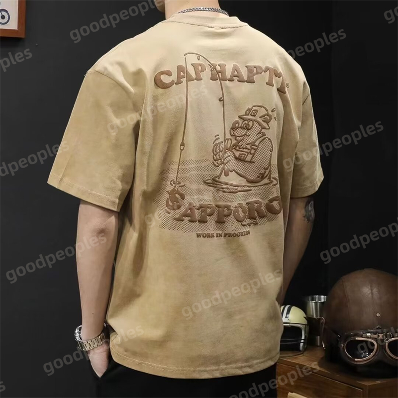 Fashion Mens T-shirt Summer Printed Short Sleeve Mens Casual Round Neck Top Short Sleeve Fashion T-shirt Couple Trendy Loose Clothing Size S-5XL
