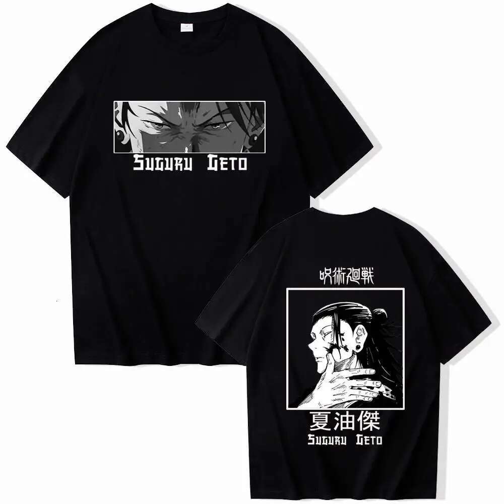 Jujutsu Anime Kaisen Suguru Geto graphic print trend fashion summer men and women universal short-sleeved T-shirt round neck wo