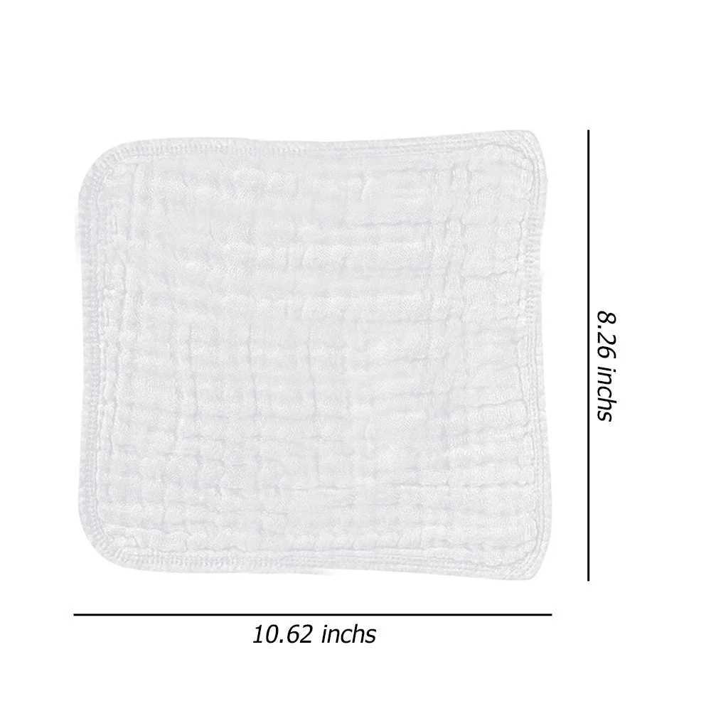 Bibs Burp Cloths Kiddiezoom 3Pcs Baby Muslin Burp Cloth 6 Layer Gauze Saliva Towel Newborn Face Towel Soft Absorbent Cotton Infant Wash ClothL4812