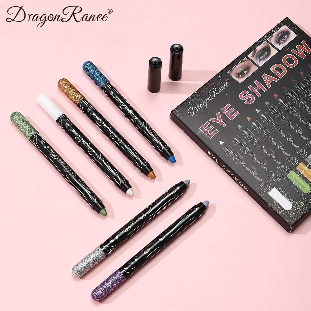 Dragon Ranee 12-color Eyeliner Pencil set Color Eyeliner Glue pencil Waterproof sweat resistant Foam pencil Eyeshadow pencil set Y240813