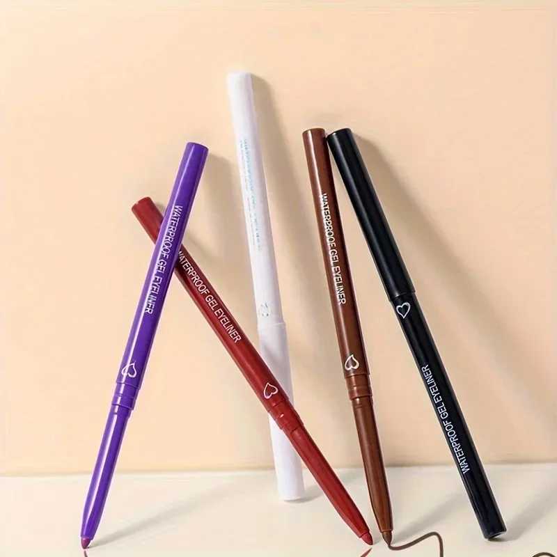 5 Colors Eyeliner Pencil Smooth Waterproof Long-lasting Eyeliner Gel Blue Black Brown Soft Easy Wearing Eyeliner Pen New Y240813
