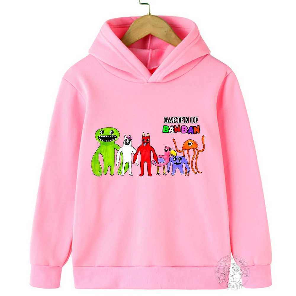 Game Garden of Banban Hoodie Kids Hooded Coats Baby Girls Clothes Teenager Boys Full Sleeve Sweater Children Pullover SweatshirtY240814
