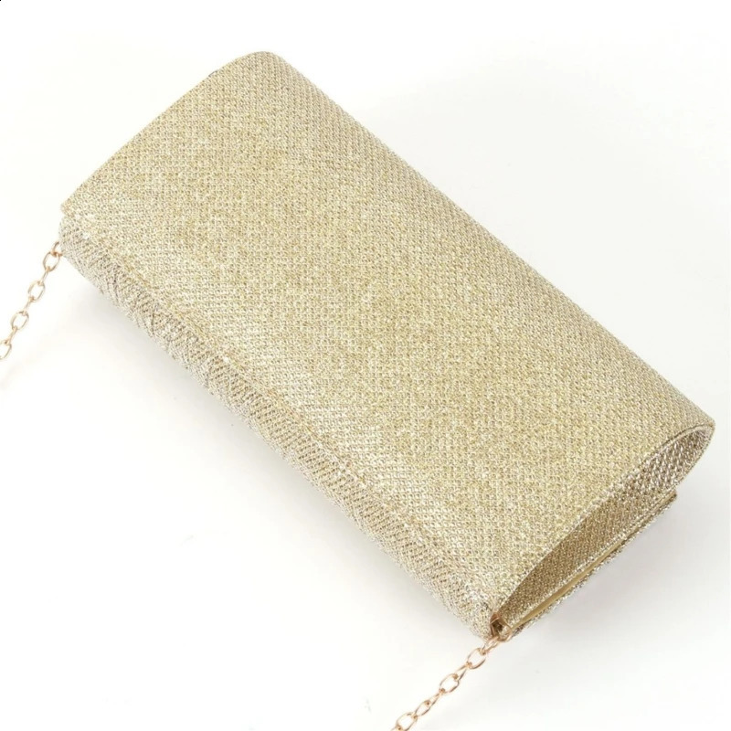 Glitter Envelope Clutch Bag With Detachable Chain Strap Elegant Sequins Clutch for Wedding Bridal Prom Party Ladies Evening Bag 240813