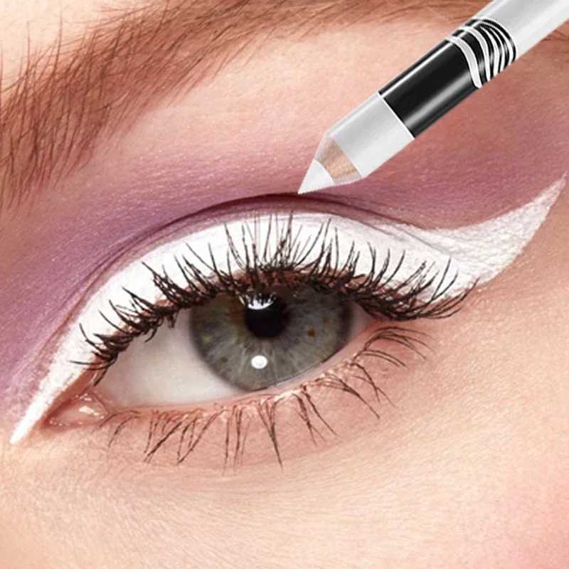 12Pcs/set Waterproof White Eyeliner Pencil Long-Lasting Quick-Dry No Blooming Eye Liner Professional Woman Makeup Cosmetic Tool Y240813