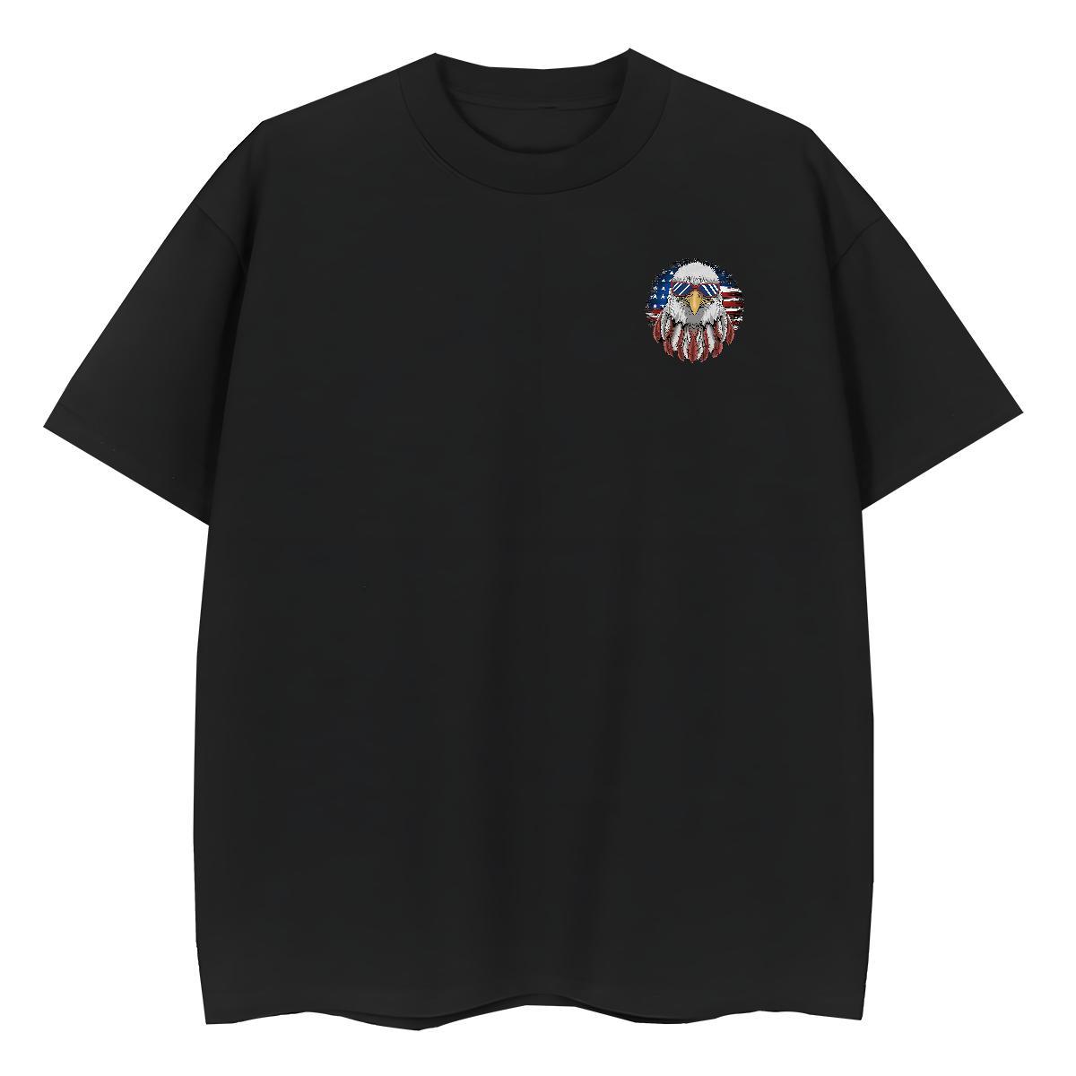 Mens T Shirts 230g Cotton eagle Street wear Hip Hop Pure Cotton Custom Print Plus Size Tshirt for Man Woman Factory Direct TOP Quality Tees