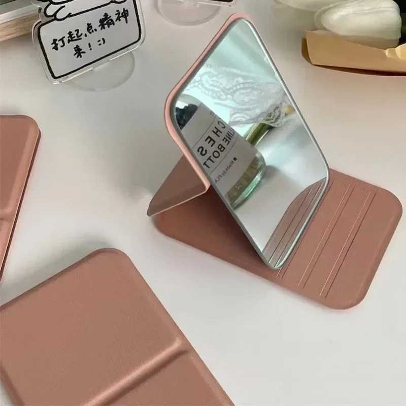 Handheld desktop stand mirror high-definition folding makeup mirror lightweight and easy to carry makeup mirror makeup tools W240813
