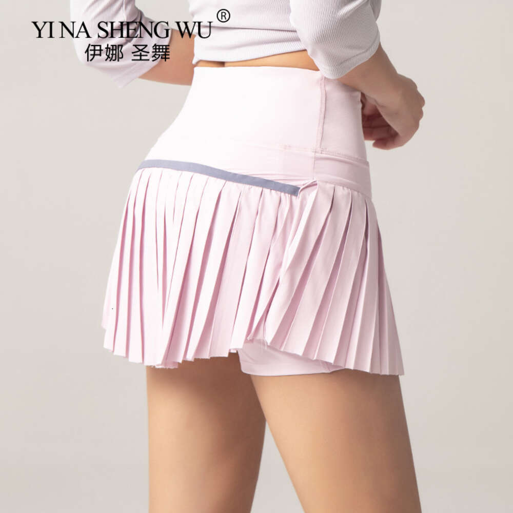Women Sports Tennis Skirts Fiess Shorts High Waist Athletic Running Quick Dry Sport Skort Pocket Short Skirt New
