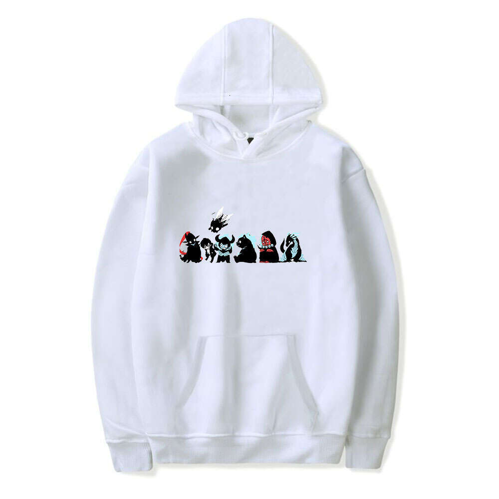 Solo Cartoon Leveling Printed Hoodie Spring Long Sleeves Men Women Casual Plus Size Hooded Sweatshirts Fashion Street Hoody