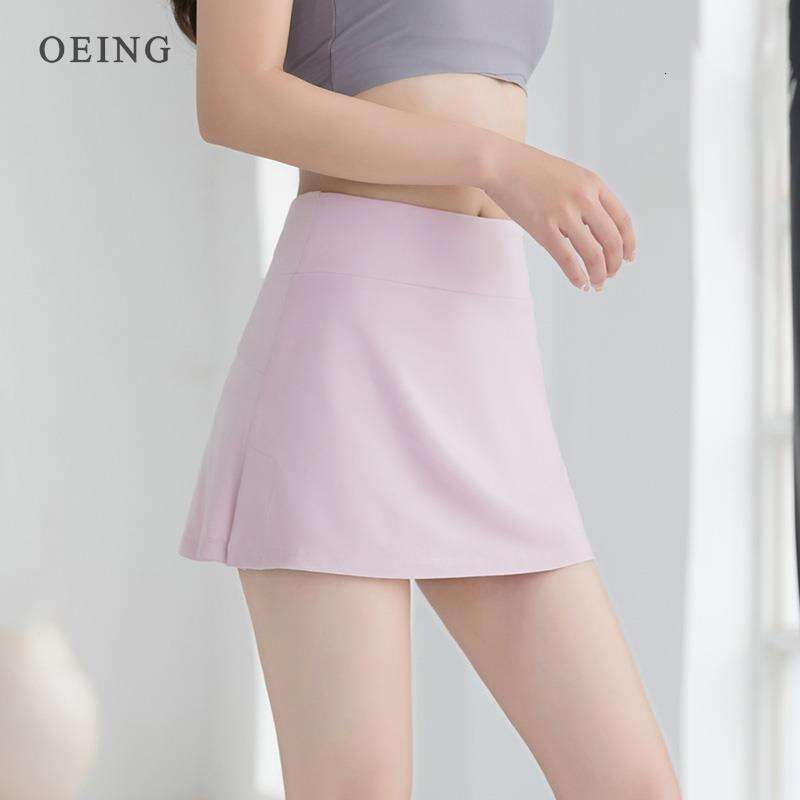 2 Women In 1 Running Sports Skirts Elastic Loose Quick Dry High Waist Golf Tennis Skorts Gym Yoga Shorts Fiess Sportswear wear