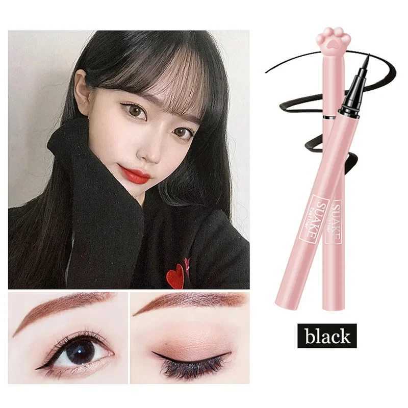 SUAKE Black Brown Liquid Eyeliner Pen Waterproof Long-lasting Smooth Eyeliner Sweat-proof Not Easy To Smudge Eyeliner Cosmetic Y240813