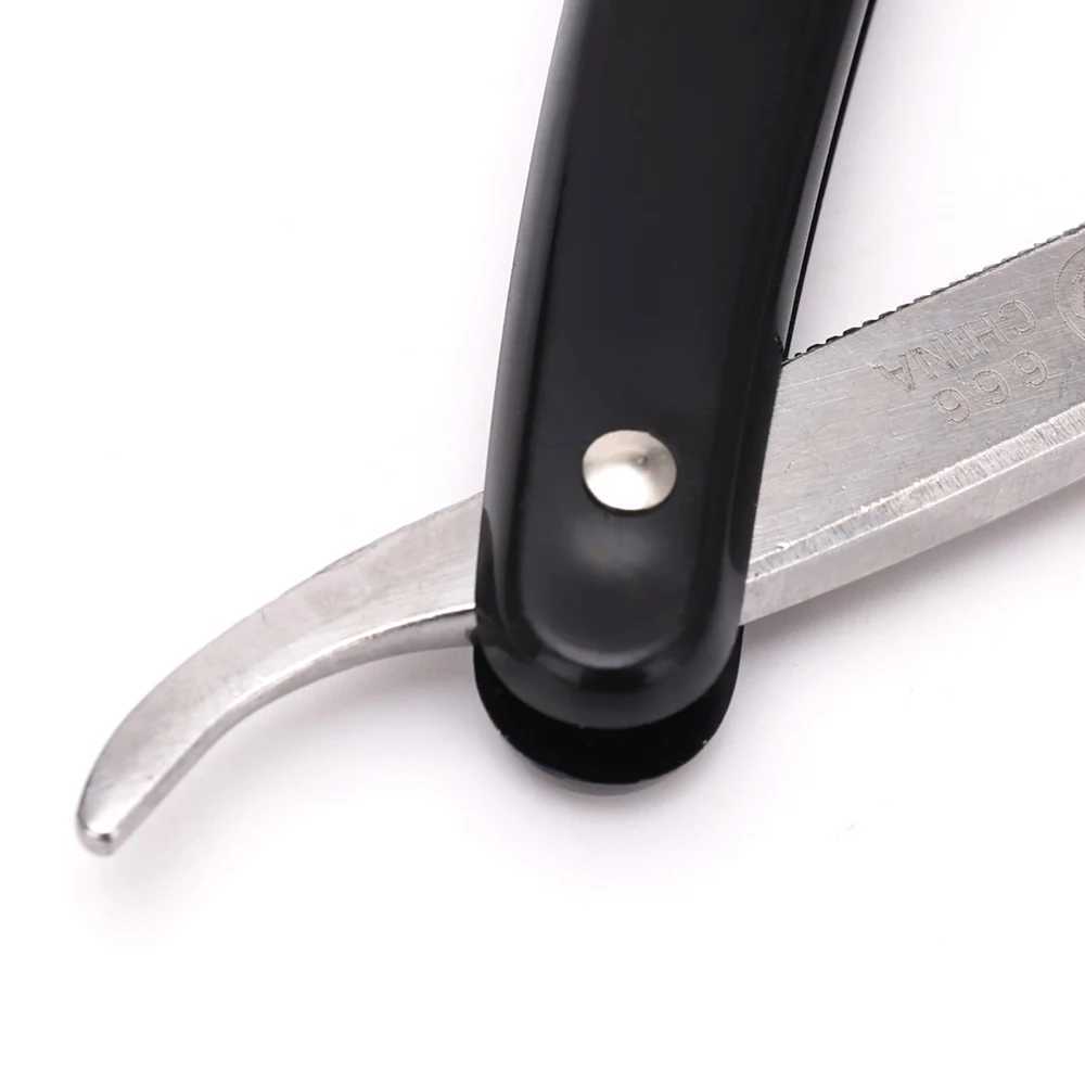 Mens Manual Folding Beard Knife Barber Stainless Steel Straight Shaver Classic Facial Epilator Professional Shaving SuppliesM240814