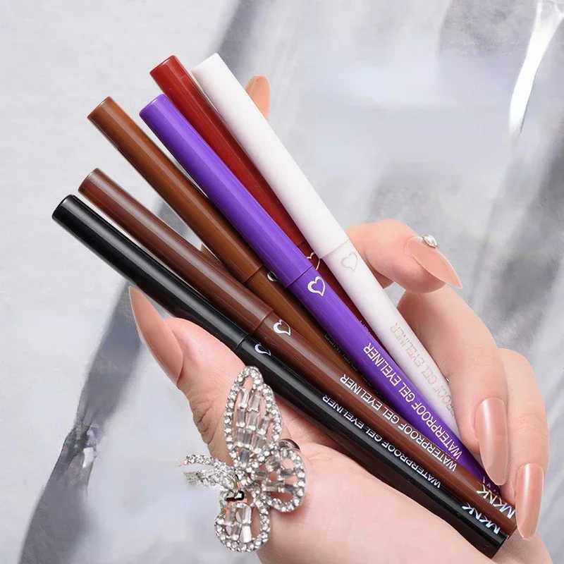 5 Colors Eyeliner Pencil Quick-drying Eyeliner Waterproof Long-lasting Gel Pen Blue Black Brown Easy Wearing Eyeliner Pen Y240813