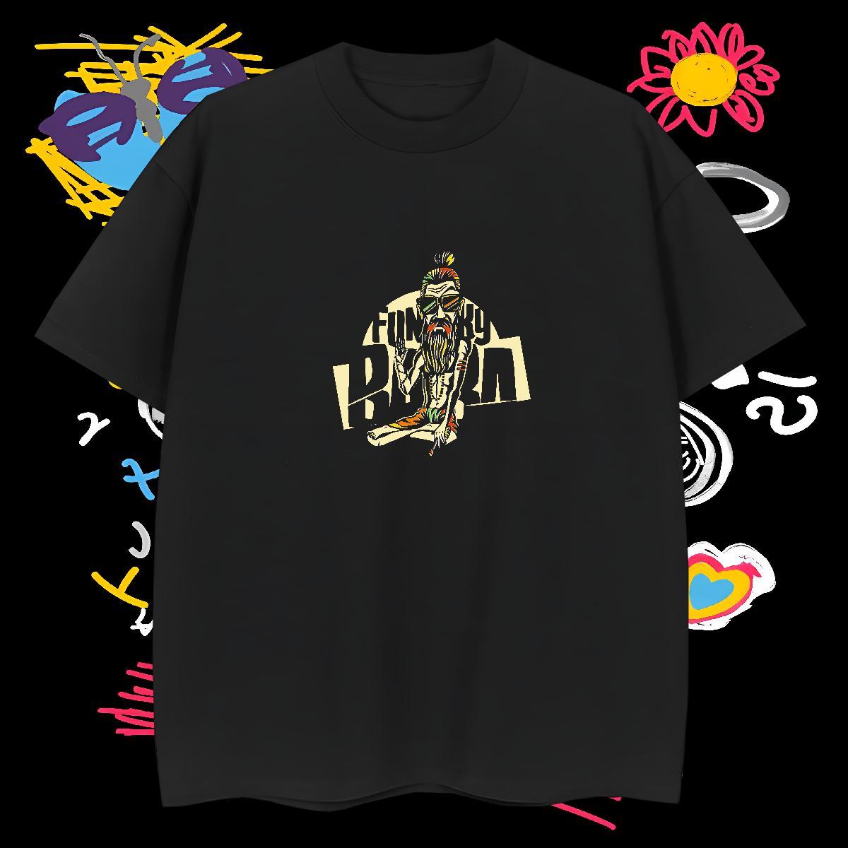 T shirt 230g Pure Cotton icon Spring Summer O-Neck Short Sleeve Custom Print Plus Size Men Tees Designer Loose Fit Top Tees