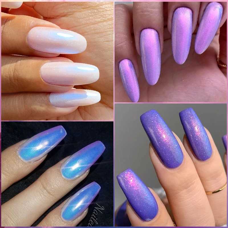 Mtssii 7ml Auroras Pearl Shell Rubber Base Gel 3D Thread Shell Gel White Gold Semi Permanent Soak Off UV LED Nails Art VernisM240814