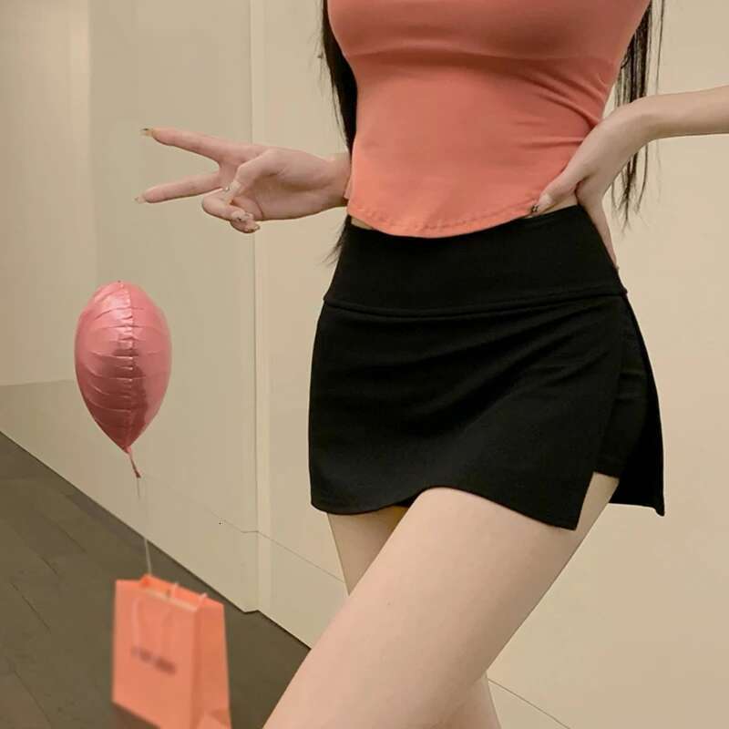 Tennis Women Stretchy Bodycon Shorts Skirts Crossover Breathable Athletic Golf Running Leggings Mini Skirt
