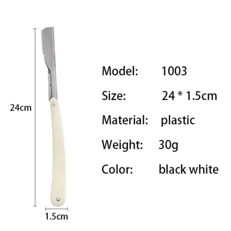 Folding Man Manual Old-fashioned Shaver Profession Hairdresser Shaver Mens Barber Razor Haircut Tools Single-edged BladeM240814
