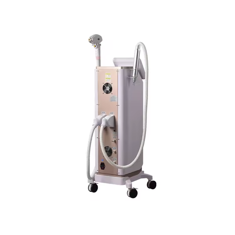 2 in 1 Multi Function Diode Laser Hair Removal Machine Q Switch Nd Yag Laser Skin Rejunavation Beauty Equipment