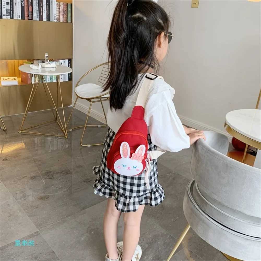 Rabbit Crossbody Bag for Boys and Girls Chest and Waist Bag Outdoor Fashion Personalized Childrens Small Backpack W240813