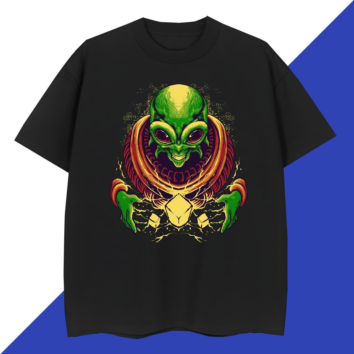 Unisex Men Tees Casual 230g Cotton Anime O Neck Short Sleeves ET T-Shirts Wholesale Tops Tees
