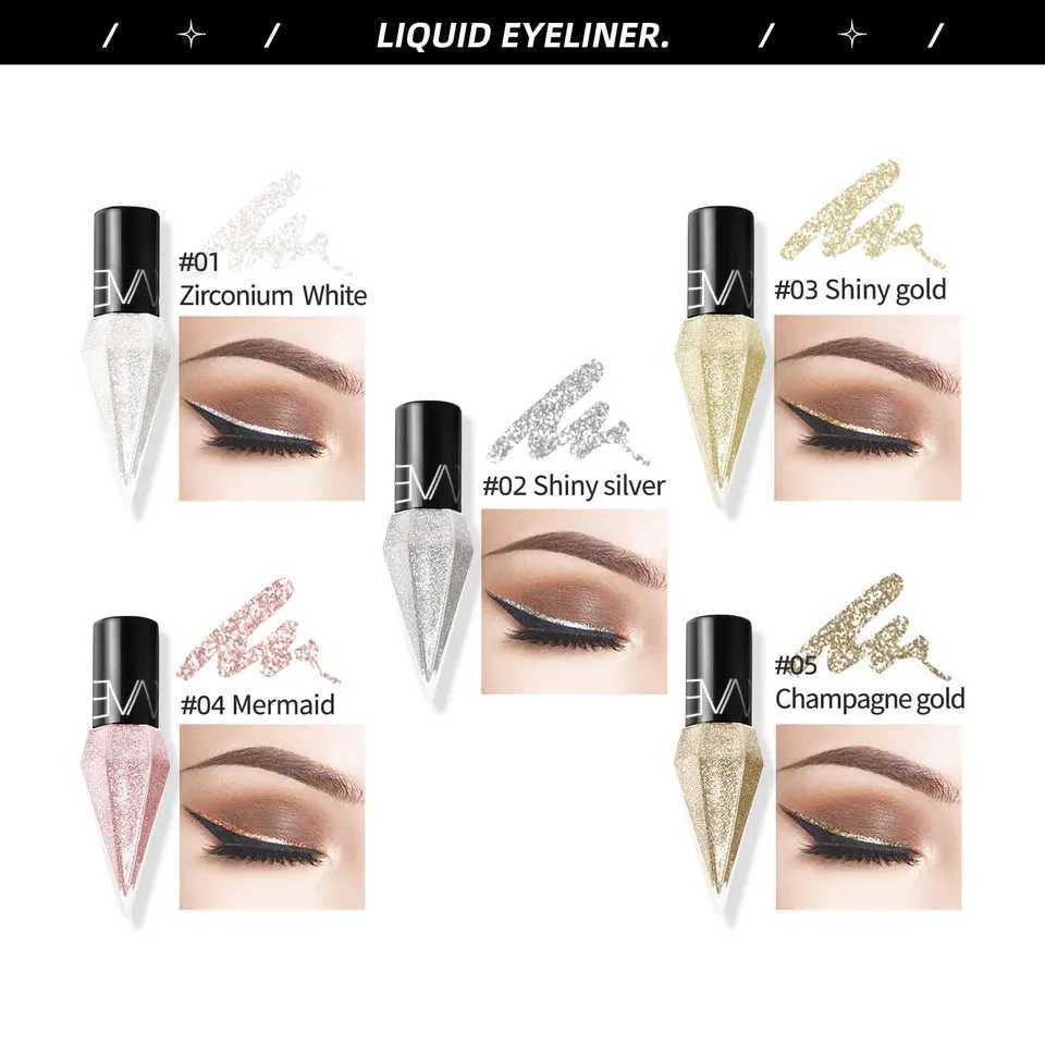5pcs Diamond Liquid Eyeliner Eye Makeup Shiny Waterproof Glitter Eye Shadow Eyeliner Y240813