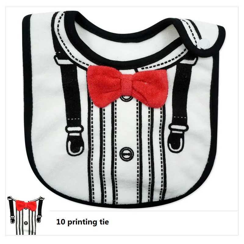Bibs Burp Cloths 3 Layers Waterproof Baby Bibs Newborn Gentleman Drool Bib 100% Cotton Infant Saliva Towel for Boys and Girls Baby SutffL4812