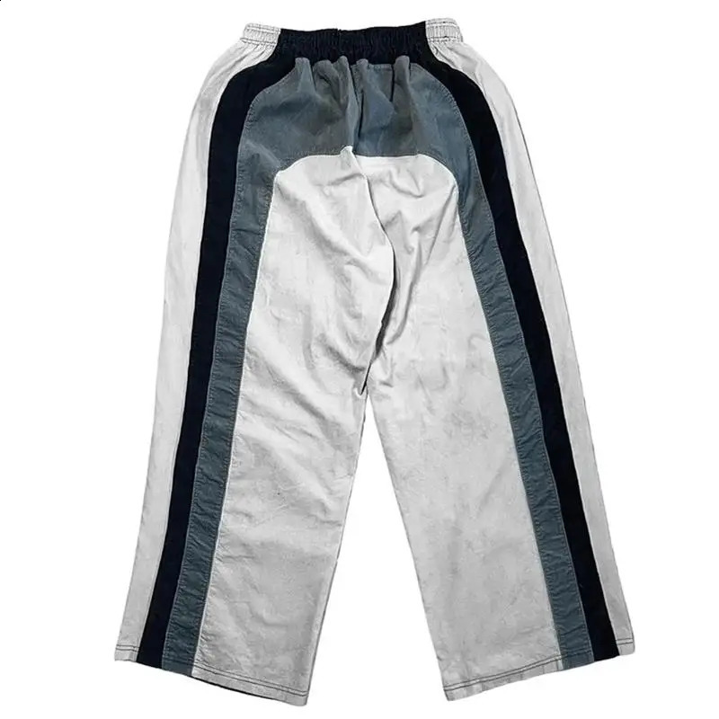 Women Spring Retro Solid Loose Drawstring Trousers Casual Joggers Baggy Wide Leg Sweatpants Mid Waist Sporty Y2k Female Clothes 240819