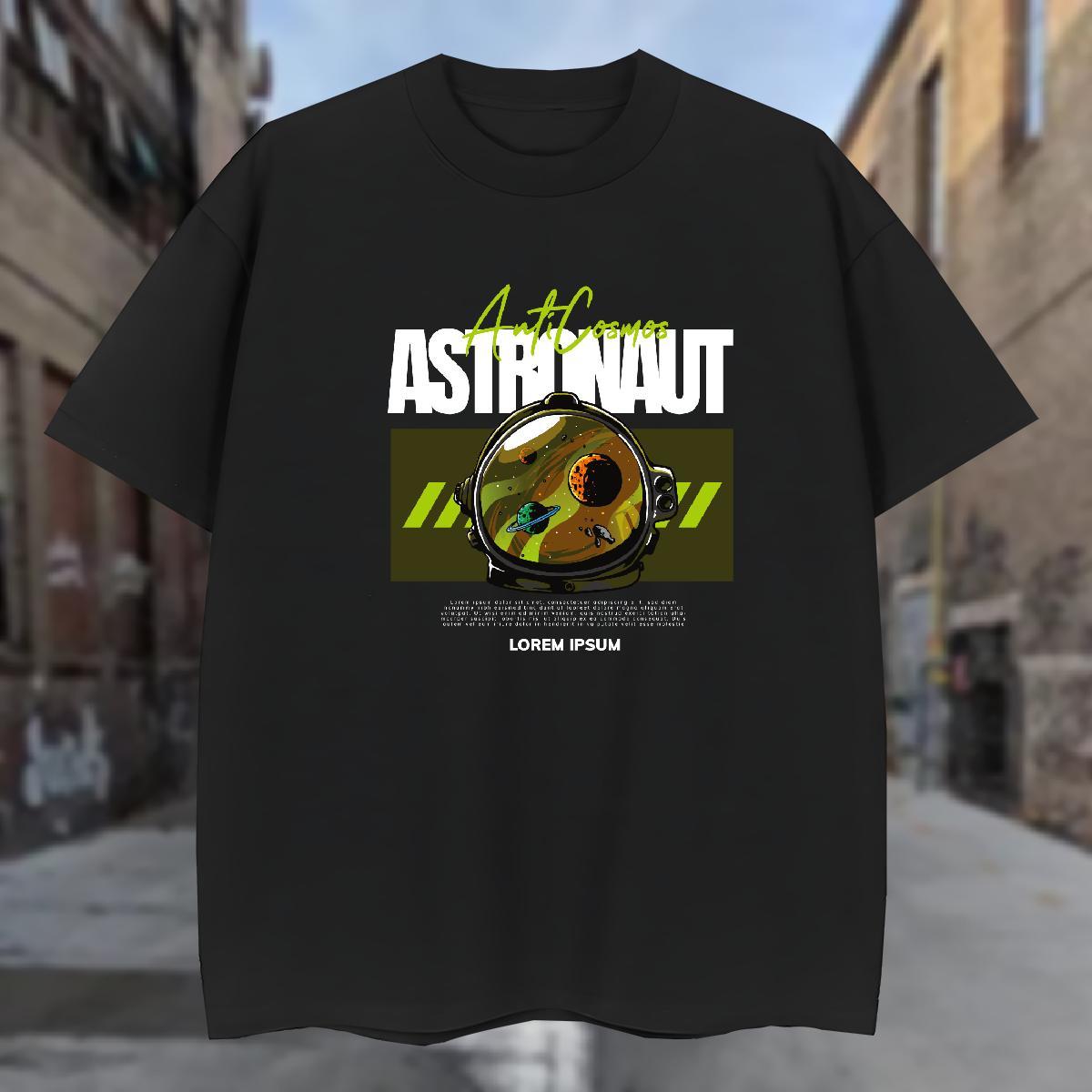 T shirt 100% Cotton 230g planet Sport Crew Neck White Plus Size Men Tops Tees Fashion New Wholesale Clothes