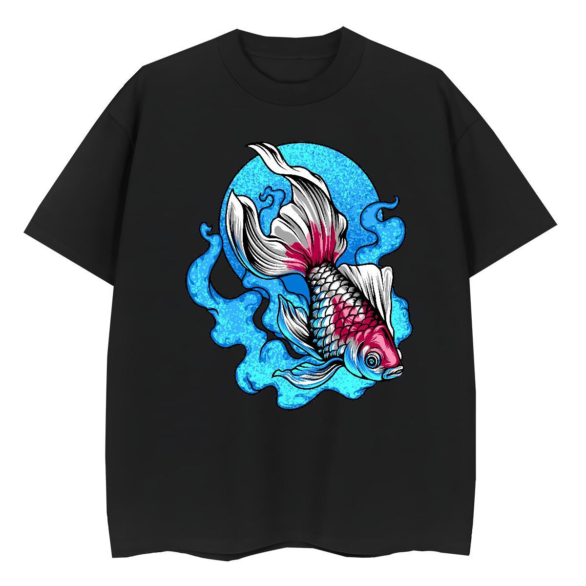 Loose T-Shirts for Men O-Neck Short Sleeve High Street Hip Hop Oversized 230g Cotton Tshirts New Arrival Top Tees