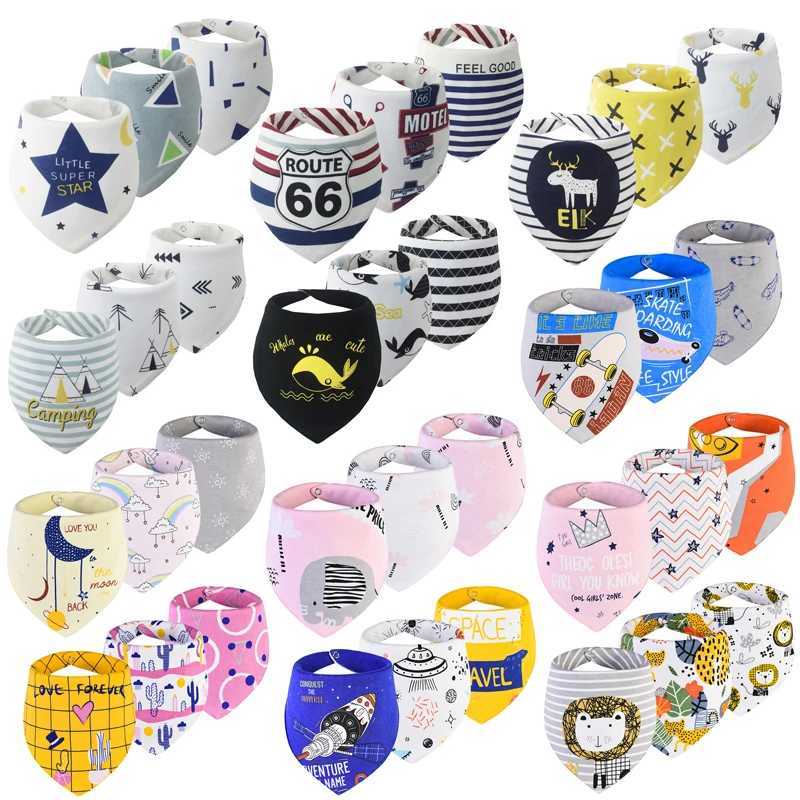 Bibs Burp Cloths 3pcs Organic Cotton Baby Scarf Burp Cloth Bandana Bibs Newborn Baby Boy Infant Girl Toddler Winter Scarf Waterproof Bibs DS9L4812