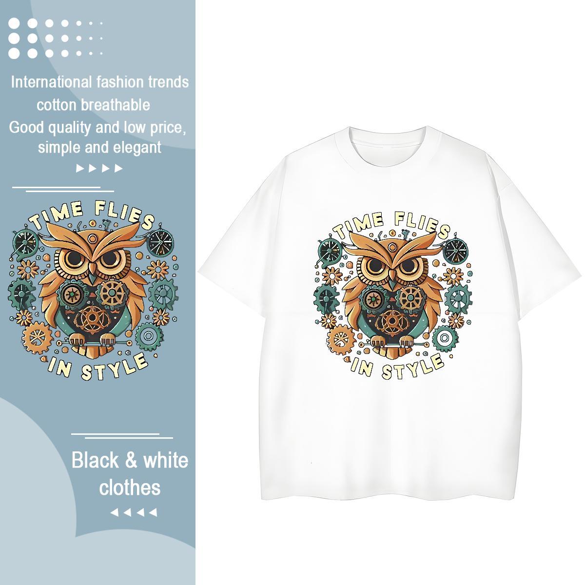 High Quality T Shirts Men eagle Breathable Short Sleeve Summer Casual Oversized 230g Pure Cotton Men Tops Tees Stylist Top Tees