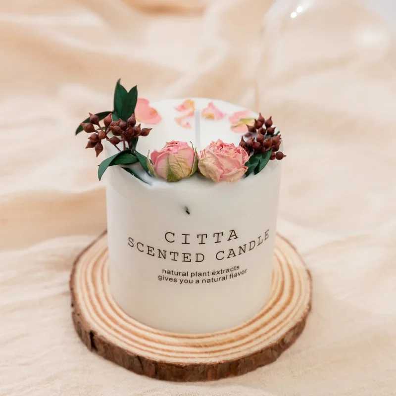 10cm soybean wax scented candle romantic column candle home perfume decoration wedding holiday gift body relax pressure relieve candle W240813