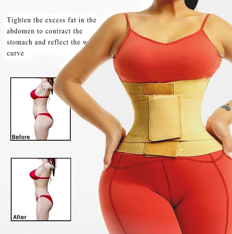 Body Modeling Belt Waist Trainer Tummy Trimmer Sheath Girdles Workout Weight Loss Strap Corset Cincher Wrap Shapewear 240813