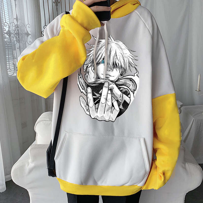 Jujutsu Anime Kaisen Haruku Gojo Satoru Manga Hoodies Cool Cartoon Men Hip Hop Long Sleeve Plus Size Women Winter Sweatshirts