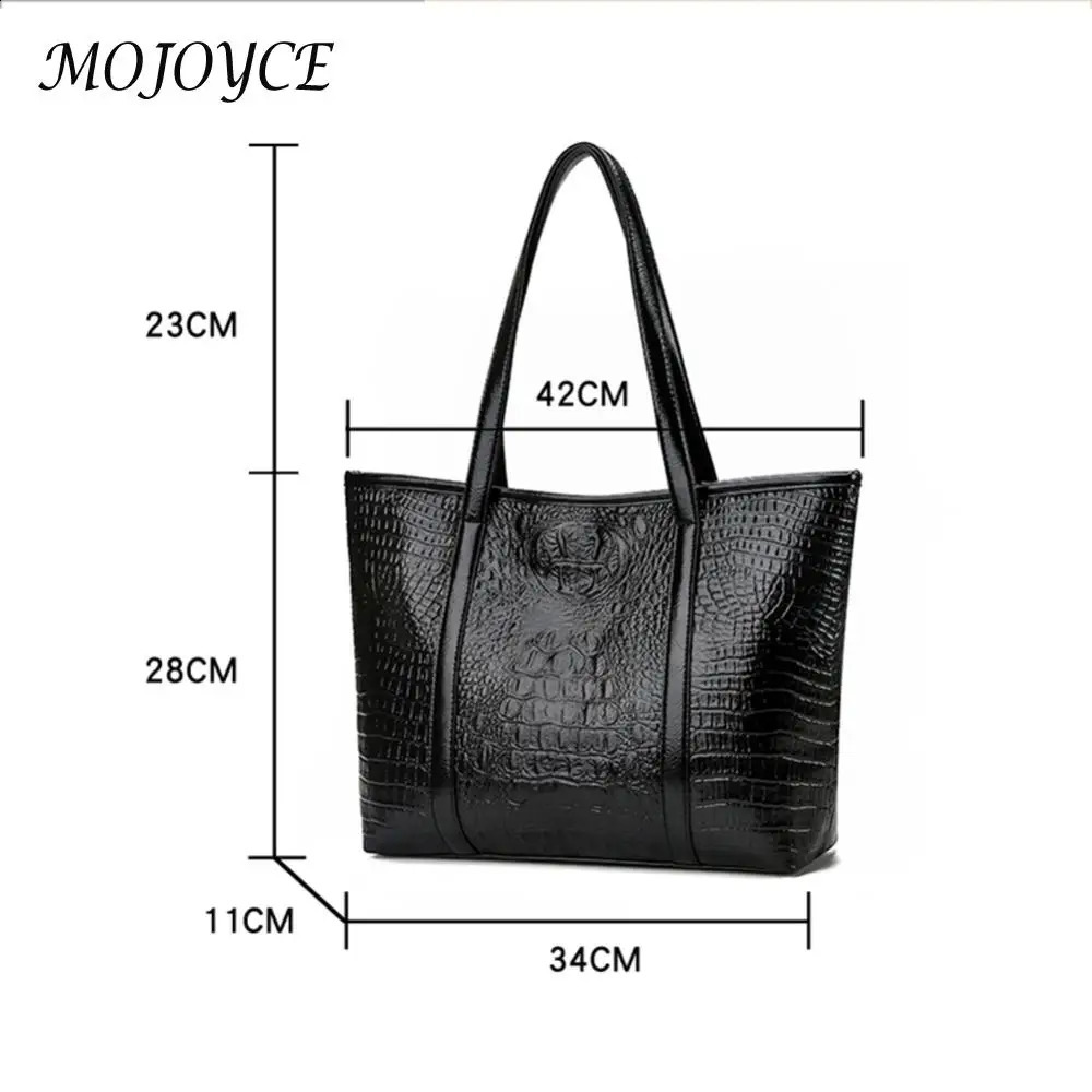 Womens large capacity handbag leather shoulder bag travel shopping 240813